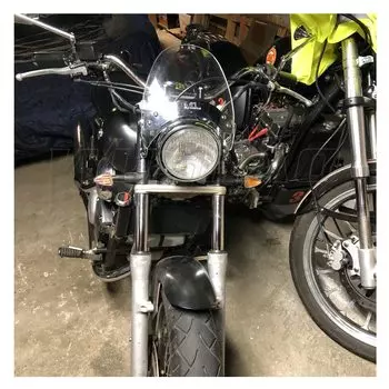 Лобовое стекло Ветер Экран для 2003 - 2016 2017 2018 2019 Suzuki VanVan микроавтобуса, RV 125 RV125 200 RV200 спереди зажим для крепления вилки Экран