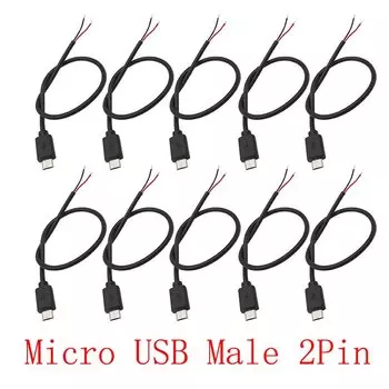 LOCHEUK Micro USB 2 Pin штекер для пайки 10 шт.