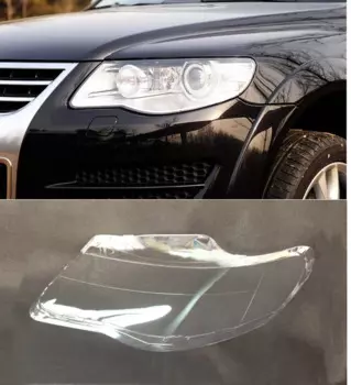 Lofty Richy для VW Touareg 07-10, передняя головка, искусственная фара, крышка объектива, абажур, стеклянная лампа, лампа, Крышка корпуса, крышка