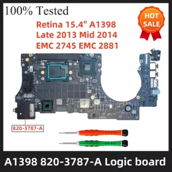 Логическая плата A1398 для Macbook Pro Retina A1398 Late2013 Mid2014 EMC 2745 EMC 2881 820-3787-A, материнская плата
