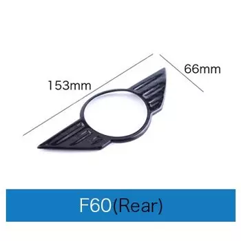 Логотип автомобиля из углеродного волокна, значок на переднюю крышку, Задняя Эмблемы для багажника, наклейка для Mini Cooper F54 F55 F56 F60 R60 R61 R55 R56 R57 Countryman