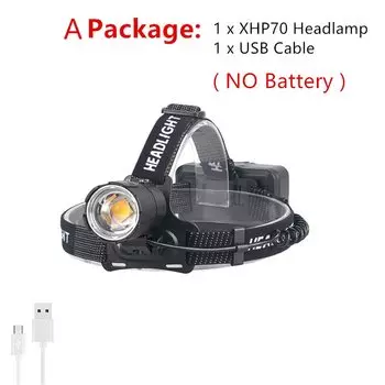 LONKINDE налобный фонарь XHP70 белый/желтый