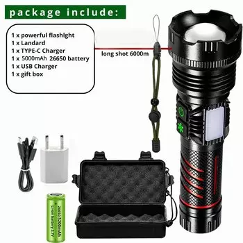 LONKINDE супермощный фонарь 100 Вт