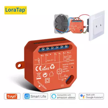 Модуль переключателя штор LoraTap Zigbee для жалюзи-жалюзи DIY Tuya умный дом от Google Assistant Alexa Zigbee2Mqtt