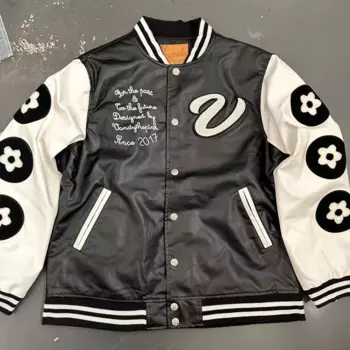 Лоскутный розовый пиджак с вышивкой Varsity Baeball, мужской и женский пиджак разных цветов, унисекс, флокирующий товар, узор VANDY Coat
