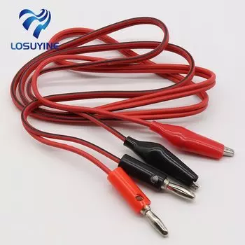 LOSUYINE 4mm Штепсель-зажим крокодил для зонда 1м