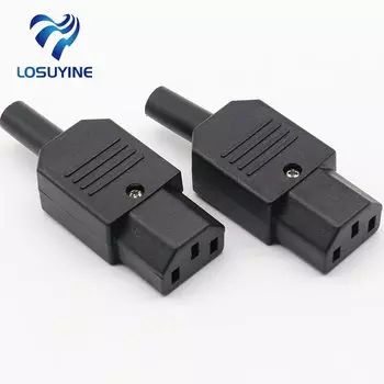 LOSUYINE IEC 320 C13 черный гнездовой разъем