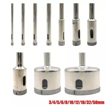 louCnloin Корончатые сверла из быстрорежущей стали с алмазным покрытием, 7-15 шт., 3-50 мм