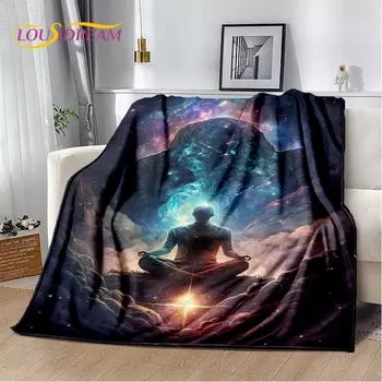 LOUSIDREAM 3D Радуга 7 Чакр Фланелевое одеяло