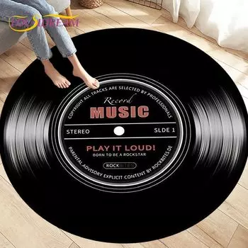 LOUSIDREAM Круглый бархатный ковёр