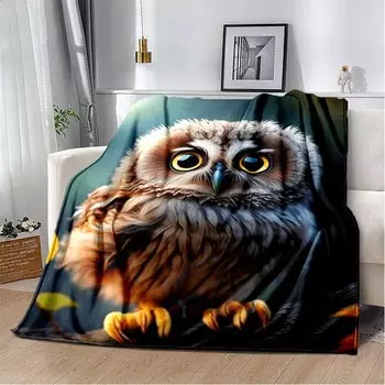 LOUSIDREAM Одеяло с совами Полиэстер/хлопок
