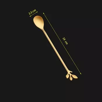 Ложка для перемешивания LINSBAYWU золотая из нержавеющей стали