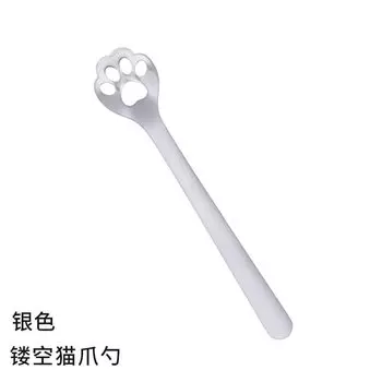 Ложка из нержавеющей стали Creative Cute Cat Dog Claw