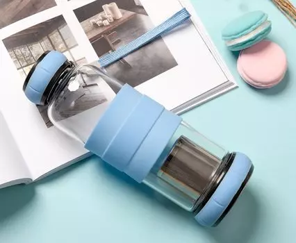 LPPUNK стеклянная бутылка для воды 550 мл