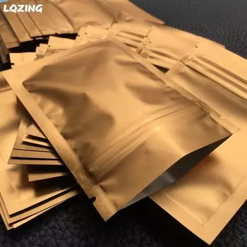 LQZING Алюминиевые пакеты с замком на молнии 40 шт.