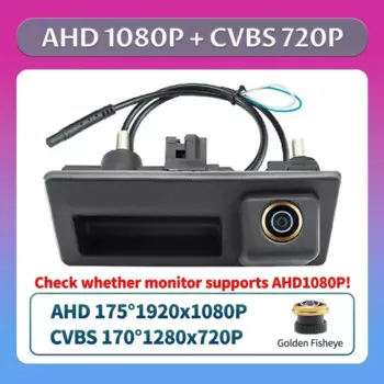 LS AHD 1080P 170 ° Автомобильная камера заднего вида на ручке багажника для Volkswagen VW Passat Golf B6 B7 Jetta Tiguan Touareg Audi A6L 2012-2018