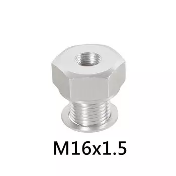 LS разъем для замены двигателя штекер M16x1.5 или M12x1.5 гнездо 1/8 NPT алюминиевый разъем для датчика давления масла с прокладкой серебристый