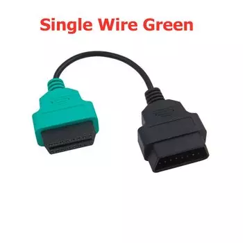 Лучшая цена OBD2 Соединительный кабель для FIAT ECU Scan и Multi ECU Scan 6 цветов однопроводный кабель для FIAT ECU 6 адаптеров