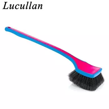 Lucullan Эргономичная длинная ручка Супермягкая синтетическая щетина с флагами для внедорожника, грузовика, крыла, щетка