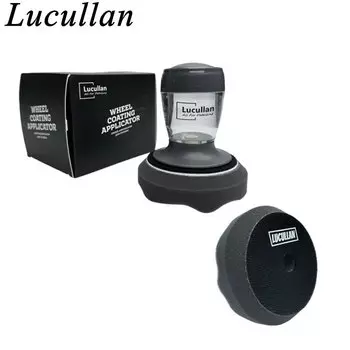 Lucullan Универсальный аппликатор для блеска шин, набор губок для дозирования воска для приборной панели шин, пластиковая повязка