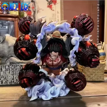 Luffy One Piece фигурка Gear 4 Monkey D. Экшн-фигурки Луффи с рисунком неба из аниме Коллекционная статуя из ПВХ Модель игрушка для взрослых подарки