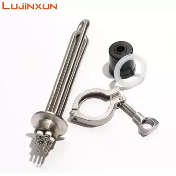 LUJINXUN 1,5 дюйма Tri-Clamp 50,5 мм нагревательный элемент для заваривания 220 В 304SUS электрический погружной водонагреватель трубка 1,5/2,5/3,5/5,5 кВт 1 шт.