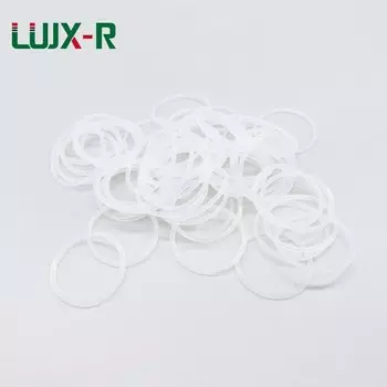 LUJX-R 20шт уплотнительное кольцо, 1 мм, прокладка OD 4 5 6 7 8 9 12 17 20 25 28 32 мм, белая силиконовая уплотнительная кольцевая шайба VMQ, уплотнительное кольцо, втулка