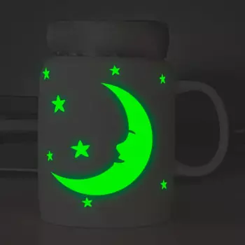 Светящиеся наклейки Луна и звезды HonC