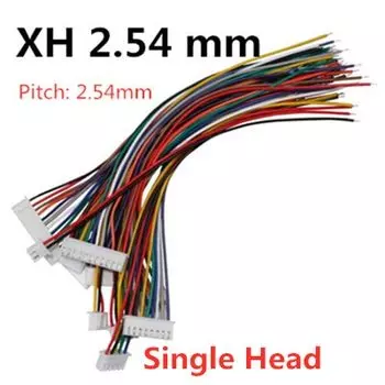 Разъем Jst 1,0 мм, 1,25 мм, 1,5 мм, 2,0 мм, 2,54 мм, одинарный/двойной провод, кабель Jst Xh2.54 2/3/4/5/6/9-контактный гнездовой разъем, электронный провод