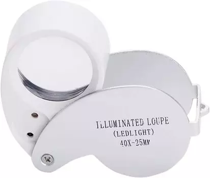 Лупа Xiyear 40x со светодиодной подсветкой