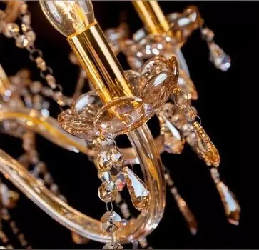 Люстра AL.HaffaR винтажная хрустальная 6/8/12/15 фонарей 220В