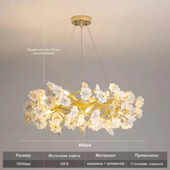 Люстра Artpad белая керамическая