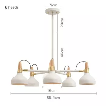 Люстра DF LIGHT HOUSE макарон, металлическая, 220В