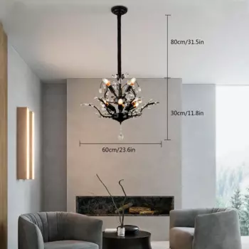 Люстра E14, зернистость 9, для роскошного потолочного декора комнаты