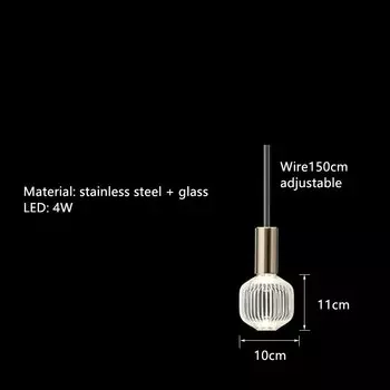 Люстра IWP, стеклянная, 220В