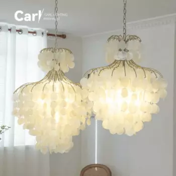 Люстра JIAYOOR ракушка хромированная