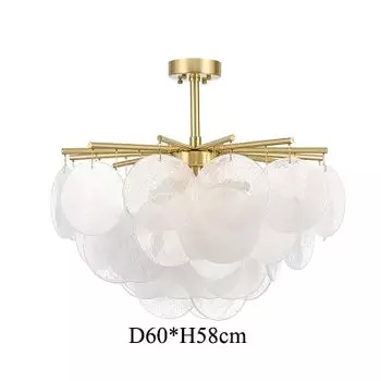 Люстра MZISOSOD стеклянная потолочная