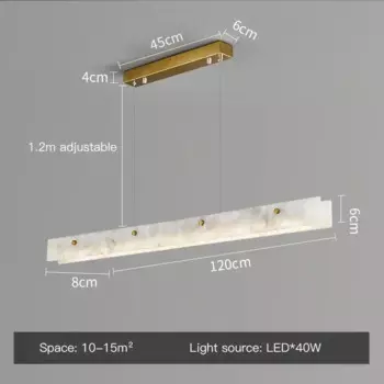 Люстра Wongshi мраморная LED 220В
