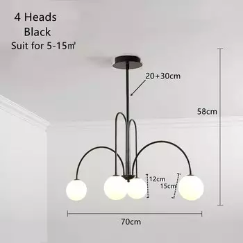 Люстра Zhiwudeng Magic Beans 6 головок