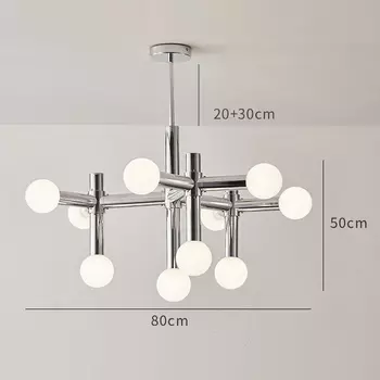 Люстры HomeLover Bauhaus серебристые