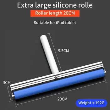 LUXIANZI антистатический силиконовый роликовый инструмент для телефона, планшета, ноутбука, наклеивания пленки, ЖК-дисплея, OCA, поляризационный инструмент 6/7/10/15/20 см
