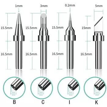 LUXIANZI Бессвинцовые наконечники для паяльников 203H 205H