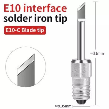 LUXIANZI USB электрические паяльные жала K/B/C сварочное жало для мобильного телефона BGA ремонтный инструмент E10 перезаряжаемая головка паяльника