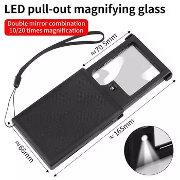 LUXIANZI Портативная лупа со светодиодной подсветкой 30/60X