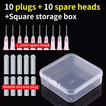 LUXIANZI насадки для игл, специальная силиконовая заглушка для ремонта телефона, флюс, зеленое масло, дозирующий жидкий шприц, игольчатая заглушка, крышка