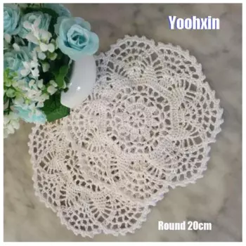 Кружевной хлопковый коврик для стола