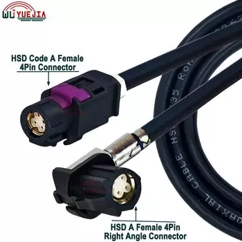 LVDS кабель WUYUEJIA черный 0.1-7 м для BMW Audi Mercedes-Benz