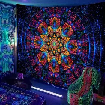 LVJIA Череп Гобелен Полиэстер