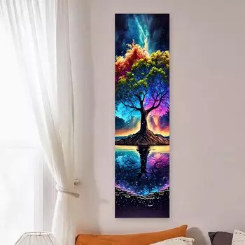 LVJIA Гобелен Древо Жизни Синий