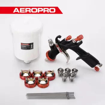 Пистолет-распылитель LVLP AEROPRO аэрограф для покраски автомобилей 1,3 1,4 1,5 1,7 2,0 2,5 мм Комплект сопел Пневматический пистолет-распылитель Пневматический инструмент